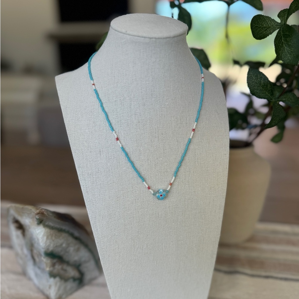 Handmade Miyuki Delica Seed Bead Necklace